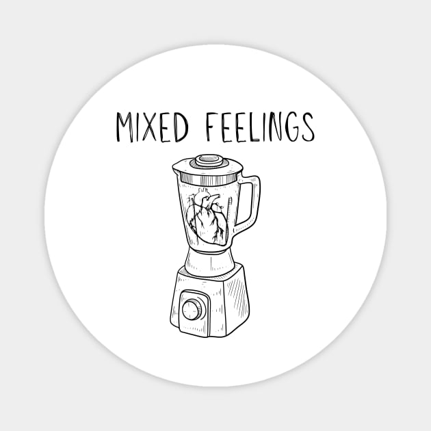 Mixed feelings Magnet by WOAT